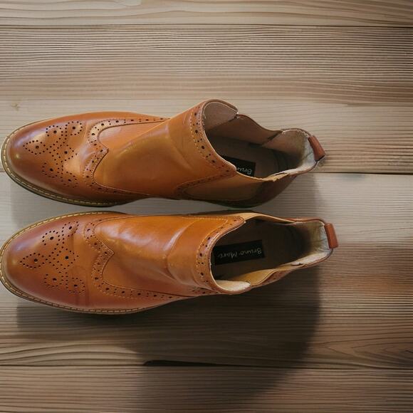 Bruno Marc Men's Urban Brown Leather Ankle Boots Size 10.5 New w/o Box See Desc - Picture 9 of 11